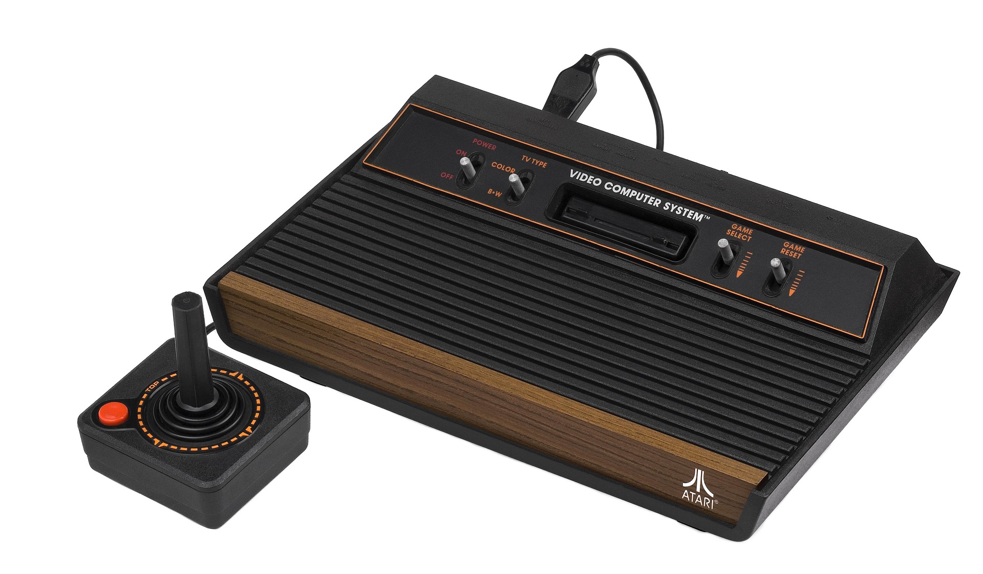 Atari 2600 console with classic joystick controller