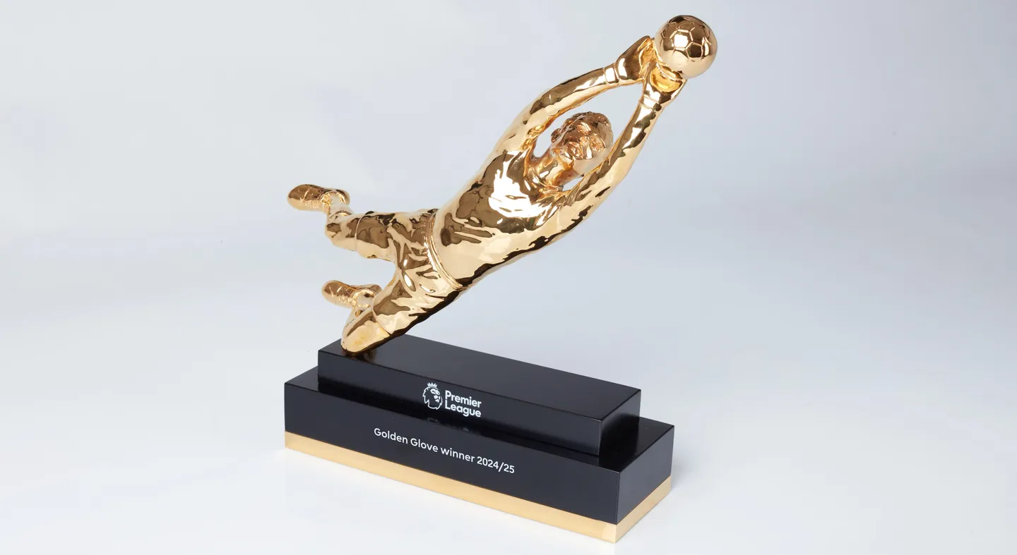 Premier League Golden Glove trophy awarded to the season’s top goalkeeper