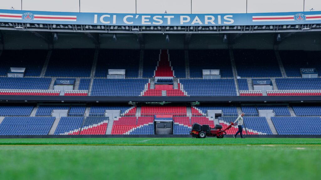 Parc des Princes Field in Paris. PSG Stadium